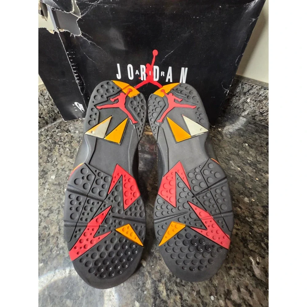Air Jordan 7 Retro Citrus Black Varsity Red CU9307-081 Mens 10.5 Sneaker